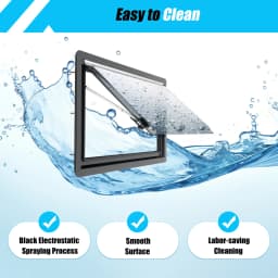 Window 900 X 500 mm Caravan Window E13 Hinged Window RV External Push Window W/Integrated Roller Blind Fly Screen Side Window