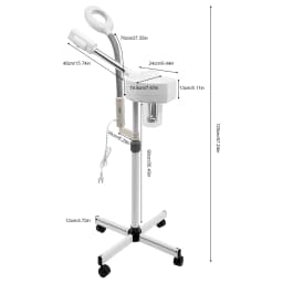 Professional 2 in 1 Facial Steamer with 5x Magnifying for Beauty Clinics Spa Centers Water Baths Humidification Skin 800w