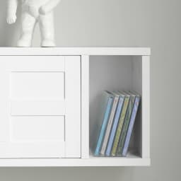 SoBuy FHK18-W Wall wardrobe with sliding doors and compartment hallway wardrobe wall shelf hanger no matter wardrobe White BHT approx.: 75x23x20cm