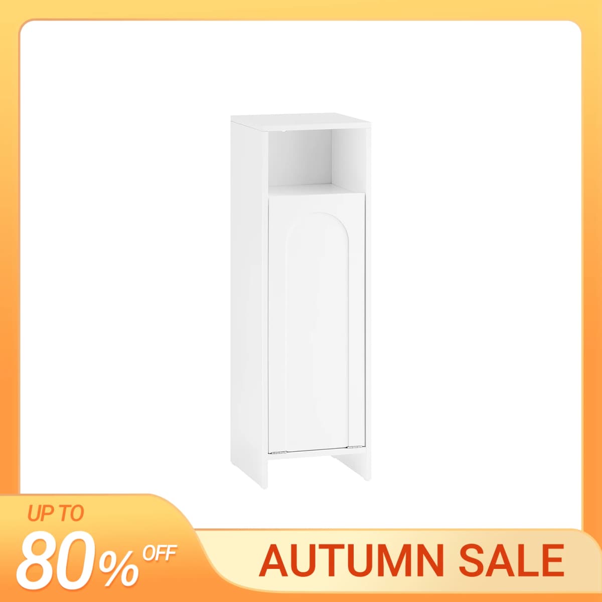 SoBuy BZR161-W laundry wardrobe with fold-out laundry bag laundry collector laundry basket laundry chest bathroom wardrobe bathroom wardrobe