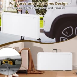 Folding Chess Table,90x90cmChess Game with Removable Table Mat&4Drink Holders,with Carry Handle,for Children Adults Party Travel