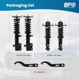 Height Adjustment Coilovers For Toyota Matrix XRS E130 2003-2008