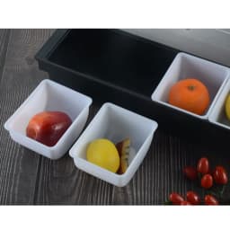 Stainless Steel Ingredient Container 6 Inserts Ingredient Box Side Dish Container for Bar Home