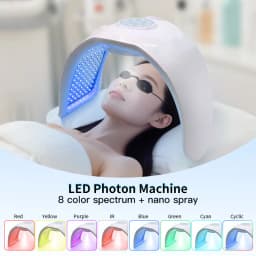 8 Color Face And Body Facial Led PED Mask Machine Red Light Therapy Salon Home Use Beauty Devices Photon Rejuvenation Skin Care