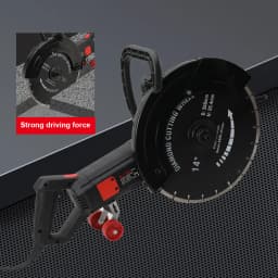 3200W High-power Saw Blade Slotting Cutter Machine-Carbon Steel Cover 220 Slip-Proof Handles Wall Cutting Machine for Electricia