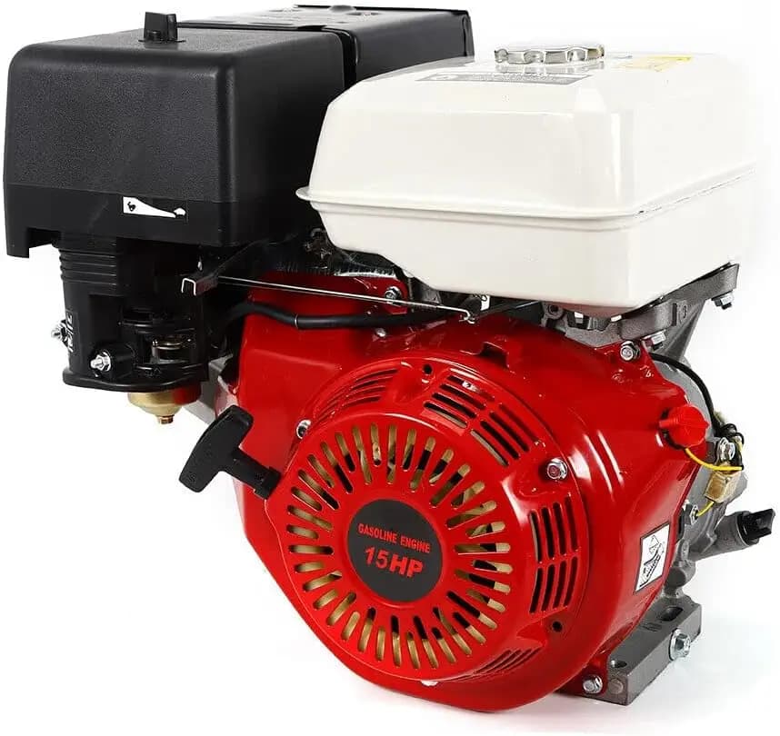 15 HP Petrol Engine, 4 Stroke 420CC 9.7 KW Single Cylinder Heavy Duty Engine, Stand-Up Kart Engine, Industrial Engine