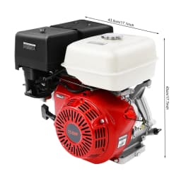 15 HP Petrol Engine, 4 Stroke 420CC 9.7 KW Single Cylinder Heavy Duty Engine, Stand-Up Kart Engine, Industrial Engine