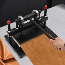 Leather Cutting Machine 2T Load Adjustable Height of Movable Plate Steel Plate Leather Cutting Machine for Fabrics, Silicone