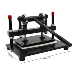 Leather Cutting Machine 2T Load Adjustable Height of Movable Plate Steel Plate Leather Cutting Machine for Fabrics, Silicone