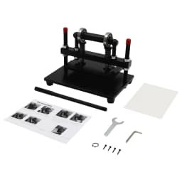 Leather Cutting Machine 2T Load Adjustable Height of Movable Plate Steel Plate Leather Cutting Machine for Fabrics, Silicone