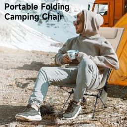Folding Camping Chair with Headrest Lightweight Aluminum Alloy Portable Tourist Chair Fishing Chair Moon Chair Outdoor Furniture