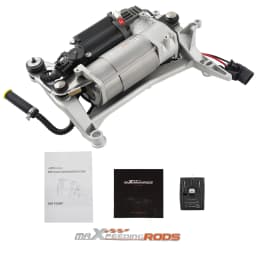 Air Suspension Compressor Pump + Bracket For VW Touareg 7L 2002-2010 7L0698853 7L8616006