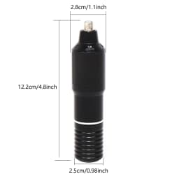 Tattoo Machine Rotary Pen, 12000RPM, Adjustable Needle Length 1-4mm, 8-10V, Tattoo Artist Complete Set, Tattoo Pen