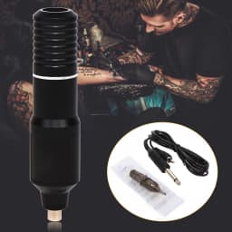 Tattoo Machine Rotary Pen, 12000RPM, Adjustable Needle Length 1-4mm, 8-10V, Tattoo Artist Complete Set, Tattoo Pen