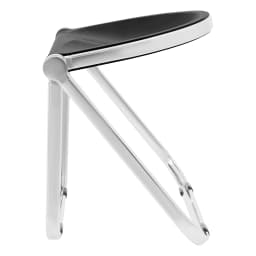 Cozy Home Use Black Folding Chair Suitable For a Bedroom Balcony Consists Of a High-Class Electroplated Iron Frame
