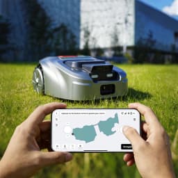 For 2500m2 ISWARD Wireless Robot Lawn Mower Perimeter Wire Free Robot Grass Cutter With RTK and AI VISION ZIGZAG PATH PLANNING