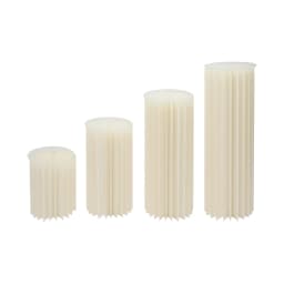 4PCS Foldable Cardboard Stands Wedding Centerpieces Vase Columns Display for Wedding Party Garden Decoration (40+60+80+100cm)