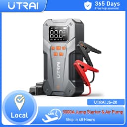 UTRAI 5000A 150PSI Jump Starter with Air Compressor for All Gas and 10.0L Diesel Engines Starting Device Car Starter 