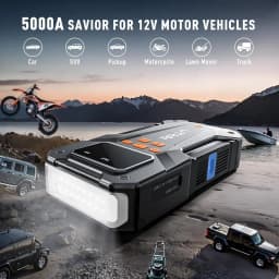 UTRAI 5000A 150PSI Jump Starter with Air Compressor for All Gas and 10.0L Diesel Engines Starting Device Car Starter 