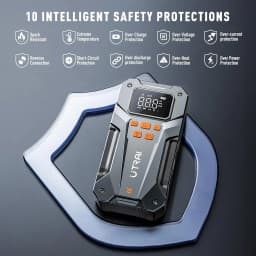 UTRAI 5000A 150PSI Jump Starter with Air Compressor for All Gas and 10.0L Diesel Engines Starting Device Car Starter 