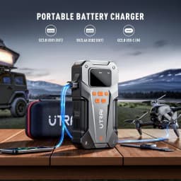 UTRAI 5000A 150PSI Jump Starter with Air Compressor for All Gas and 10.0L Diesel Engines Starting Device Car Starter 