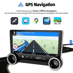 ESSGOO 10" Android 14 Car Stereo Radio For Ford Transit Custom 2012-21 Carplay Android Auto GPS Navi FM WiFi BT RDS Mirror Link