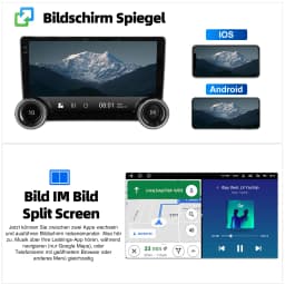 ESSGOO 10" Android 14 Car Stereo Radio For Ford Transit Custom 2012-21 Carplay Android Auto GPS Navi FM WiFi BT RDS Mirror Link