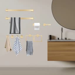 10-Pieces Bathroom Accessories Set Stainless Steel Towel Bar Set Wall Mounted Bathroom Towel Bar Set For the Bathroom Hotels