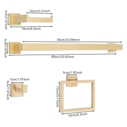 10-Pieces Bathroom Accessories Set Stainless Steel Towel Bar Set Wall Mounted Bathroom Towel Bar Set For the Bathroom Hotels