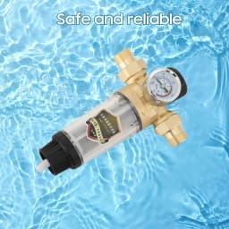 Reusable Tap Water Filter Stainless Steel Flowing Fine Filter Pre-filter Sediment Filter for Well Water Hose 25mm