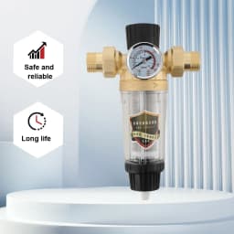 Reusable Tap Water Filter Stainless Steel Flowing Fine Filter Pre-filter Sediment Filter for Well Water Hose 25mm