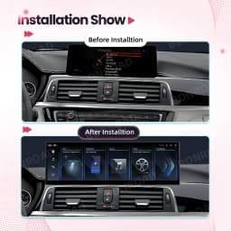 Bonroad 14.9" Android Auto Multimedia Wireless Carplay for Bmw 3/4 Series F30 F31 F32 F33 F36 with 2560*720 Display Touch Screen