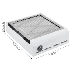 Nail Dust Collector Machine With Filter 40W 4500 RPM Nail Dust Extractor Cleaner Suction Fan Machine For Manicure