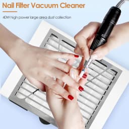 Nail Dust Collector Machine With Filter 40W 4500 RPM Nail Dust Extractor Cleaner Suction Fan Machine For Manicure