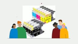 Jhaan LC1240XL LC1280XL LC1220XL Compatible with Brother LC-1220 LC-1240 LC-1280 Compatible with Brother MFC-J425W