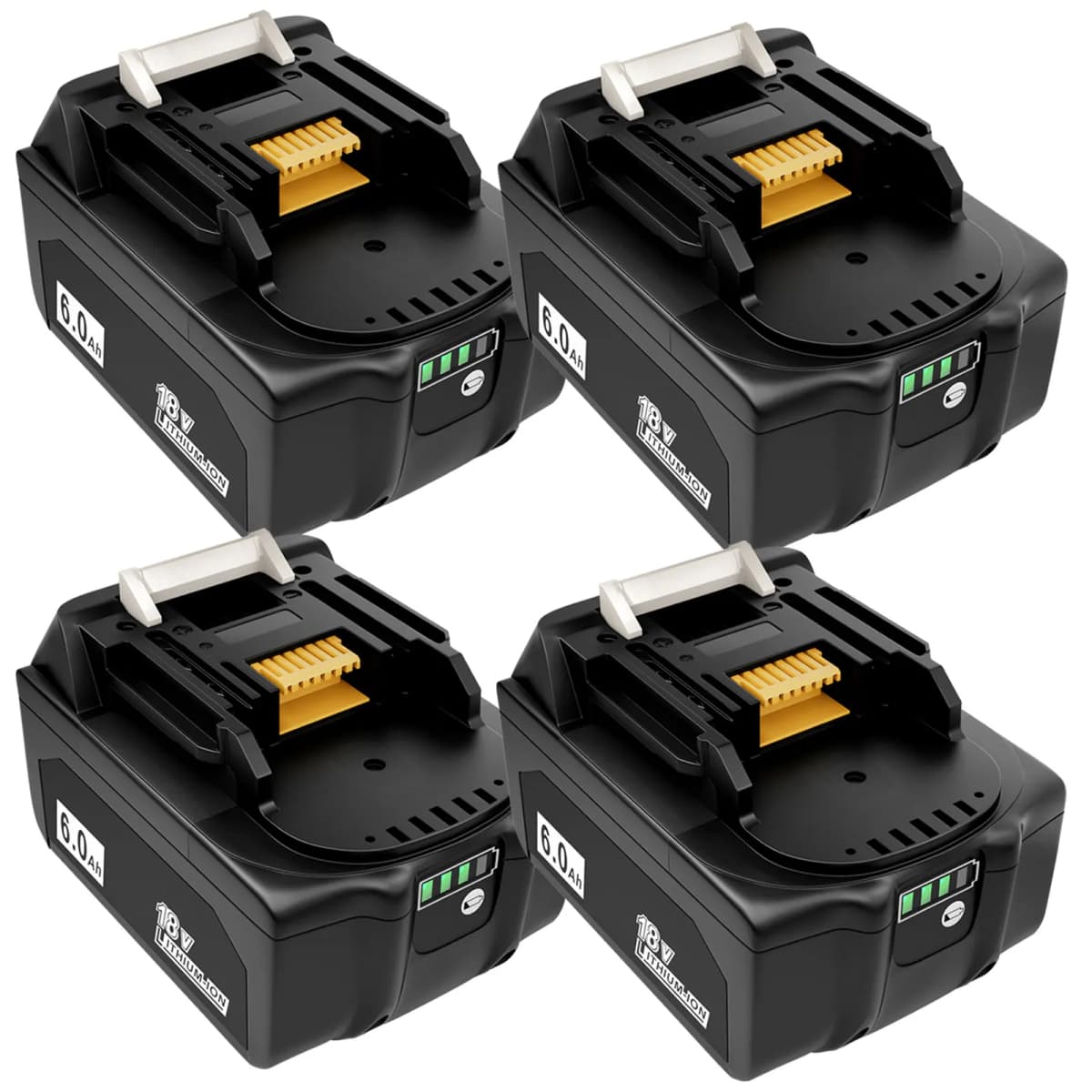 4x 18V 6000mAh Replacement Battery for Makita BL1850 BL1815 BL1820 BL1830 BL1835 BL1840 BL1845 BL1850B BL1860 BL1860B LXT400