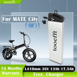 L410mm 36V 13Ah 17.5Ah Folding Bike Battery for MATE City vilano atom ADO A20 Cyrushr xf700 ebike