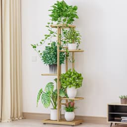 5 Tier Plant Stand Indoor, Multi-Layer Plant Stands Corner Flower Shelf For 6 Plants, Tall Planter Holder Shelf for Indoor Decor