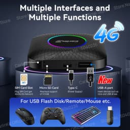 128GB CarlinKit LED Wireless CarPlay Android Auto Box CarPlay Ai Box Android 13 Video Playback Split Screen Qualcomm 8cores FOTA