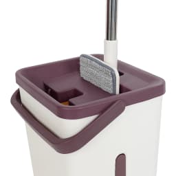 Mop and Bucket Set for Home, Flat Mop and Bucket System, Mops for Floor Cleaning and Wall Cleaner, with 2 Reusable Mop Pads