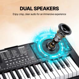 SucceBuy 88 Key Digital Piano Keyboard Semi Weighted Keys Full Size Electric Portable Keyboard Piano Set 1000Tones for Beginners