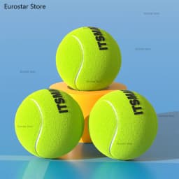 6/12 Pack Tennis Balls for Beginner High Elasticity Practice Tennis Balls with Mesh Bag for Pet Dog Training, Catching