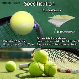6/12 Pack Tennis Balls for Beginner High Elasticity Practice Tennis Balls with Mesh Bag for Pet Dog Training, Catching