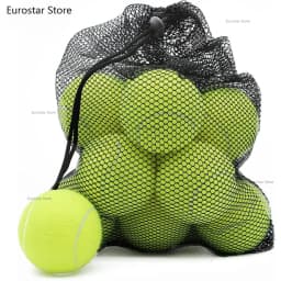 6/12 Pack Tennis Balls for Beginner High Elasticity Practice Tennis Balls with Mesh Bag for Pet Dog Training, Catching