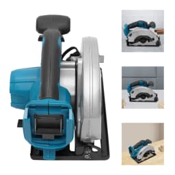 Circular Saw Cutting Machine, 178 mm 4500 RPM Handheld Circular Saw Cordless 18 V Lithium Battery for Woodworking