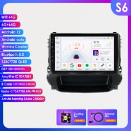 Hizpo 2Din 9inch Android14 Car Radio for Chevrolet Malibu 2012 - 2015 UIS7862 Multimedia Auto CarPlay 4G SWC GPS DSP RDS 360°CAM