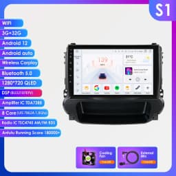 Hizpo 2Din 9inch Android14 Car Radio for Chevrolet Malibu 2012 - 2015 UIS7862 Multimedia Auto CarPlay 4G SWC GPS DSP RDS 360°CAM