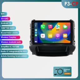 Hizpo 2Din 9inch Android14 Car Radio for Chevrolet Malibu 2012 - 2015 UIS7862 Multimedia Auto CarPlay 4G SWC GPS DSP RDS 360°CAM