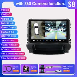 Hizpo 2Din 9inch Android14 Car Radio for Chevrolet Malibu 2012 - 2015 UIS7862 Multimedia Auto CarPlay 4G SWC GPS DSP RDS 360°CAM
