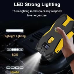 GKFLY 2000A Portable Car Jump Starter Power Bank Car Booster Charger 12V Starting Device Petrol Diesel Car Emergency Booster
